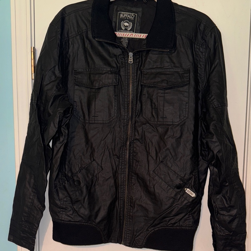 Buffalo David Bitton Men's Black Bomber Jacket DD